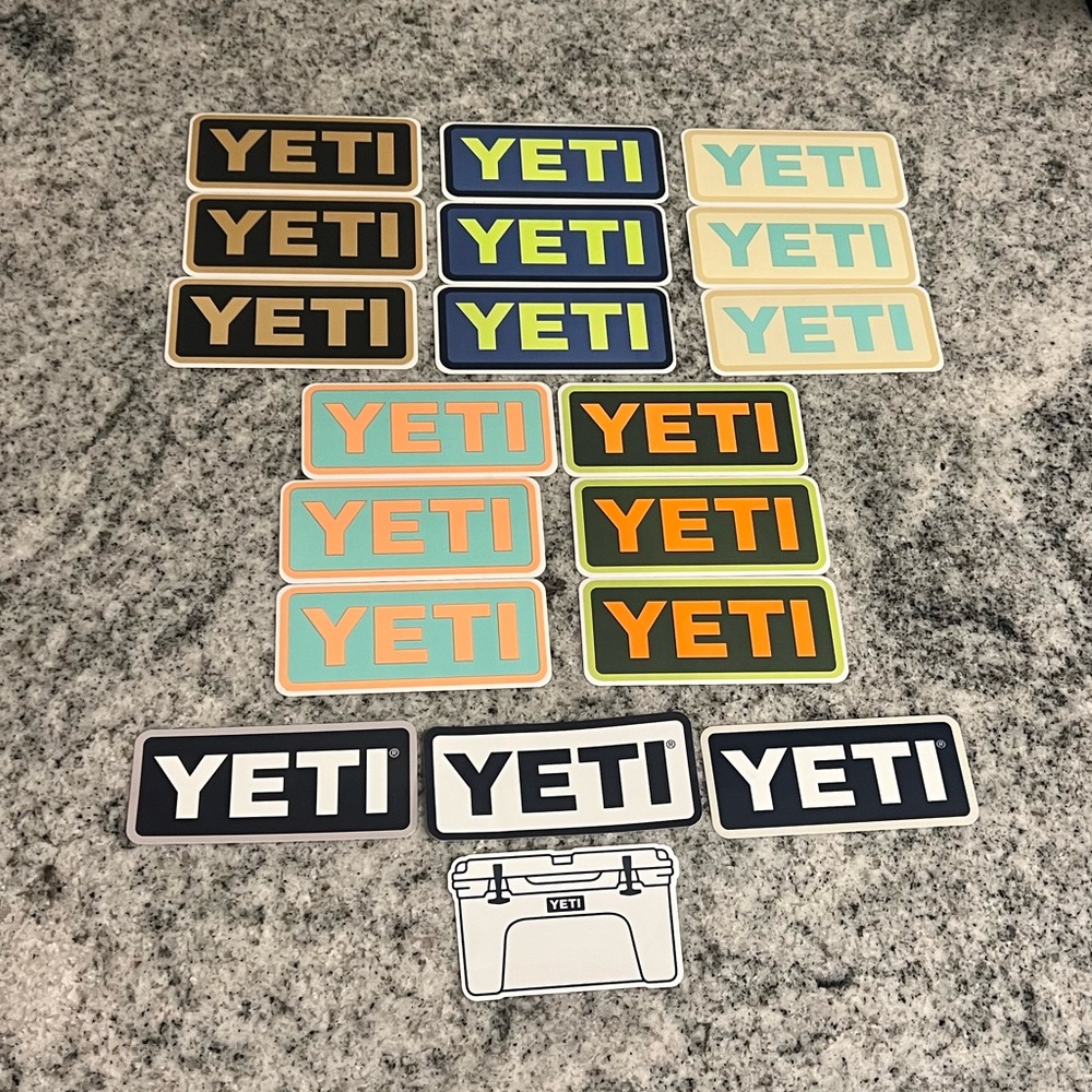 19 Yeti Stickers